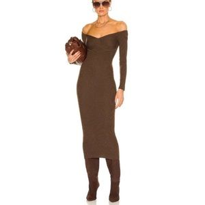 L’Academie brown dress